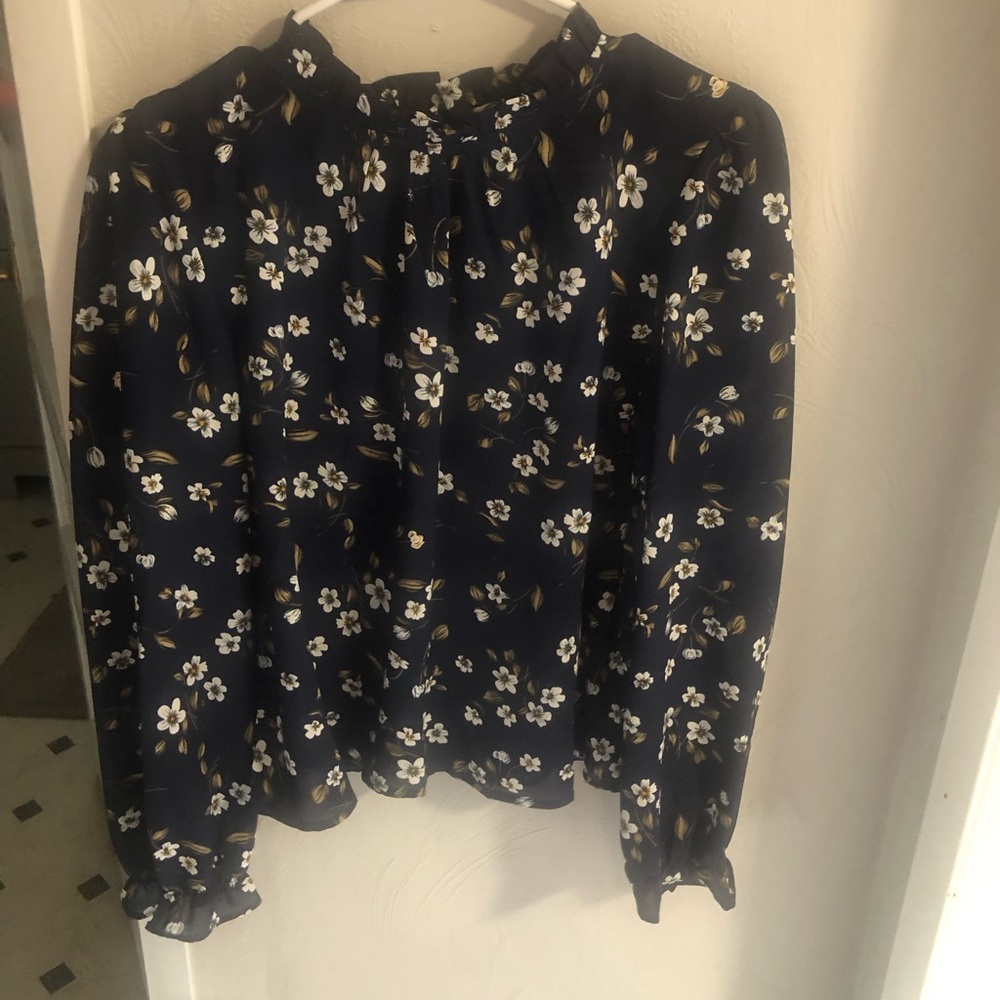 Floral chiffon blouse